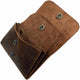 TUZECH Leather Double Pouch Card Wallet Holder Case Cash Organizer Accessories, Handmade:: Bourbon Brown-Tuzech store