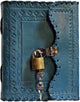 TUZECH Leather Journal for Men and Women Leather Diary to Write Poems,Sketchbook, Record Keeping Notebook Personal Memoir with Lock and Key - Unlined 7 Inches-Tuzech store