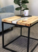 TUZECH Live Edge Resin Marble Coffee & Side Table Set (24x18x16 Inches)-Tuzech store
