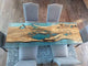 Personalized LARGE EPOXY TABLE, Resin Dining Table For 2 , 4 , 6, 8 River Dining Table Top, Wood Epoxy Coffee Table Top, Living Room Table-Tuzech store
