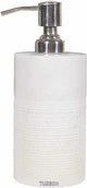 TUZECH Natural Marble Liquid Soap sanitizer Dispenser/Marble Shower Lotion Dispenser/Gel/Liquid Shampoo Dispenser Made of Genuine Indian Marble in White Color - Luxury Bathroom Accessories Bath Set-Tuzech store