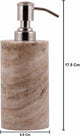 TUZECH Natural Marble Liquid Soap sanitizer Dispenser/Marble Shower Lotion Dispenser/Gel/Liquid Shampoo Lotion Dispenser Made of Genuine Indian Marble Home Décor Bathroom & Kitchen-Tuzech store
