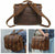 TUZECH Retro Vintage Full Grain Handmade Leather office Briefcase Shoulder Messenger Bag Fit for Man & Women-Tuzech store