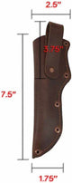 Tuzech Leather Mora Knife Sheath w/Belt Loop Handmade Knives Blade Hunting Knife Sheath Case Pouch (Brown)-Tuzech store