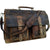 Vintage Retro Buffalo Leather Briefcase Laptop Bag-Tuzech store